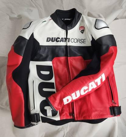 Ducati Corse C5 Leather Race Jacket by Dainese