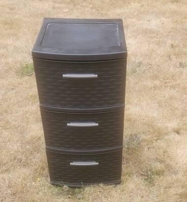 Sterlite 3 Drawer Plastic Storage