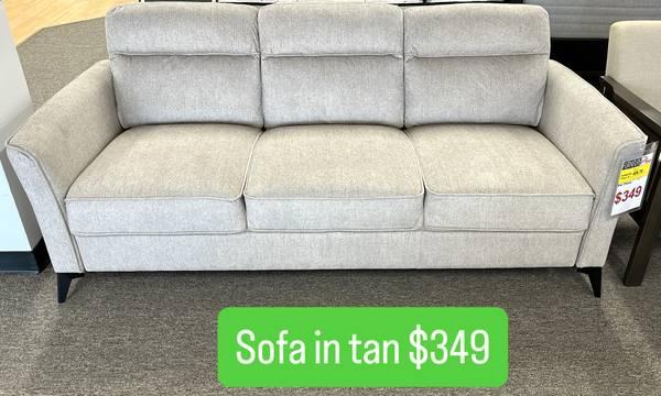 Sofa in Tan only $349!