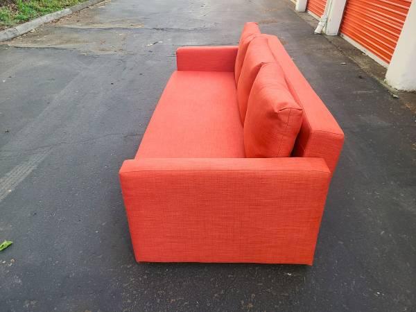 Orange Sleeper Couch - Free Delivery 6