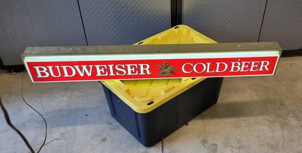 Vintage neon Budweiser bar sign