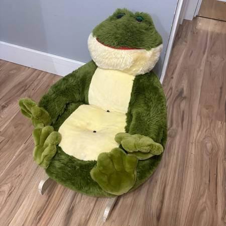 Plush Frog Rocking Chair
