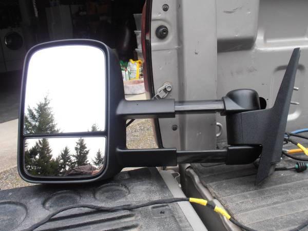 07 - 14 OEM Silverado Passenger OR Drivers Power Dual Lens Tow Mirror 4