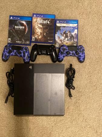 PS4 500GB + 3 Games — $175 OBO