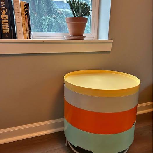Retro Ikea Side Table w/ Storage
