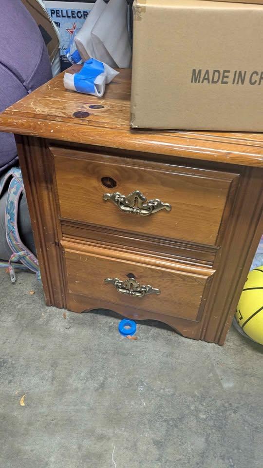 Solid Wood Bedside Table/Drawers