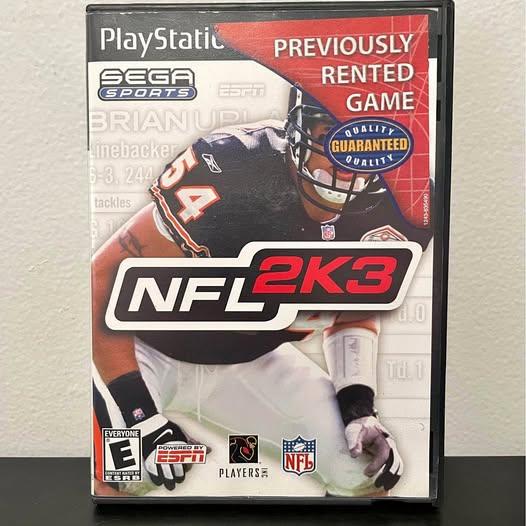 NFL 2K3 PS2 PlayStation 2 CIB Complete Video Game SEGA Football Sony Blockbuster