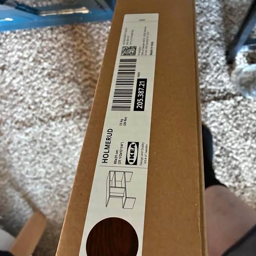 IKEA HOLMERUD side table , dark oak