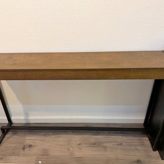 Wood sofa / console table