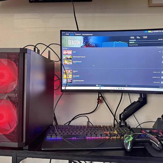 Entire gaming pc set up