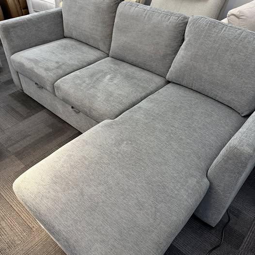 Free Delivery! Fabric Sleeper Sofa with Reversible Chaise and Storage