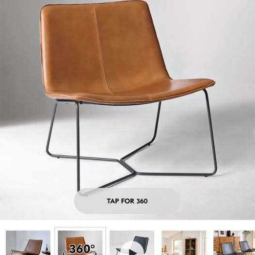 West Elm Leather Chairs
