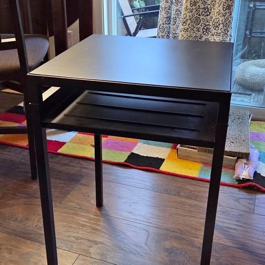 Two Ikea Side tables w flippable table top