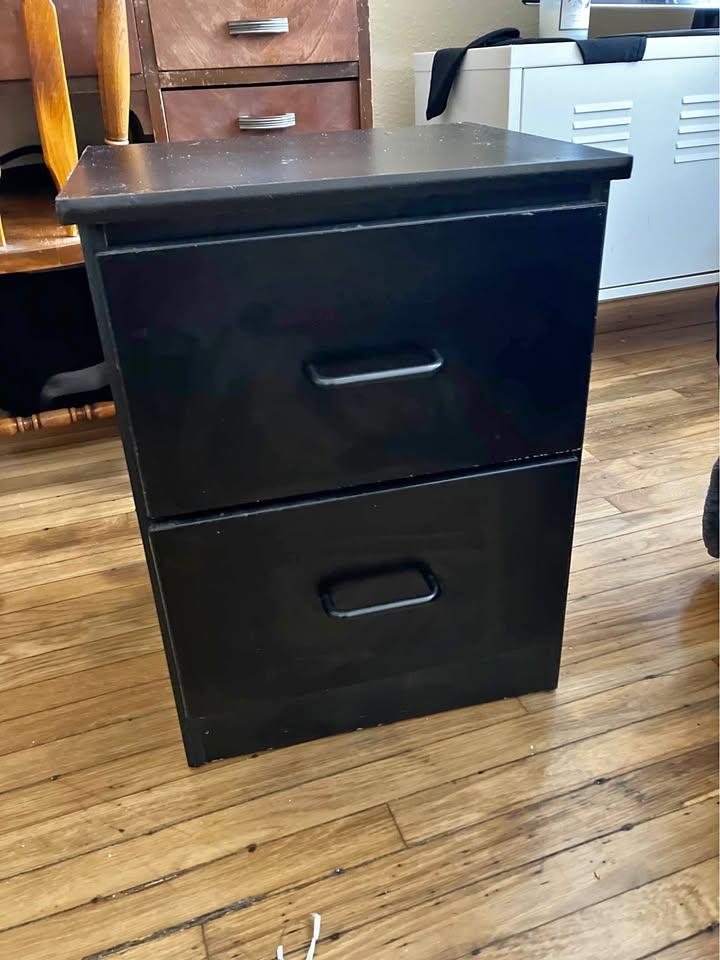 Black Side Table/Nightstand