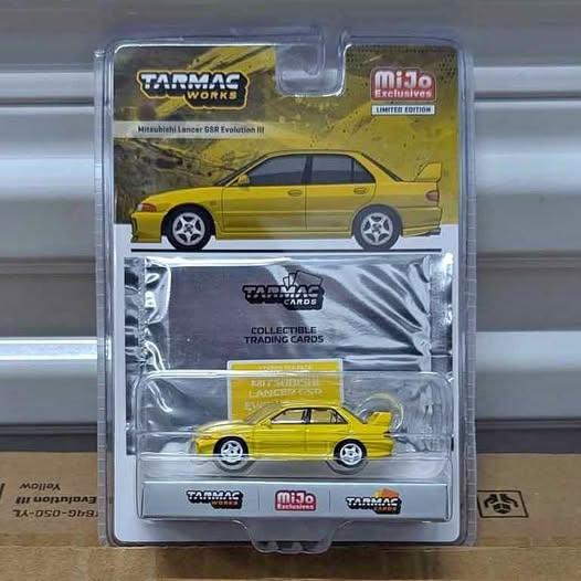 Tarmac Works 1:64 Mitsubishi Lancer GSR Evolution III – Yellow