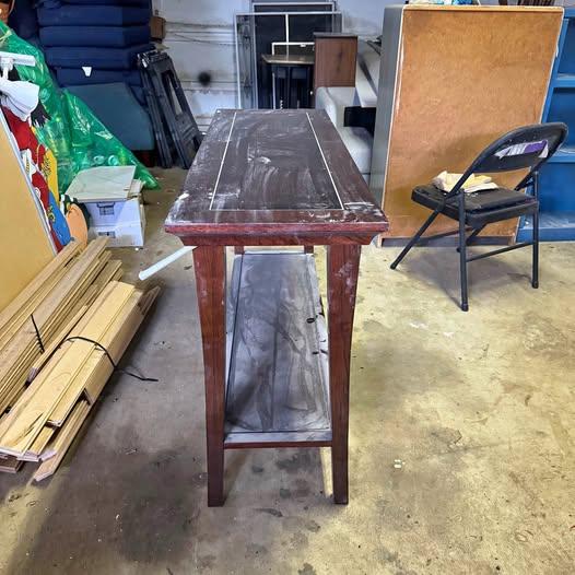 Entry table television stand