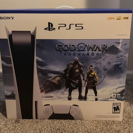 PS5 Disc Version no game included comes with original white controller and all cables and stand
