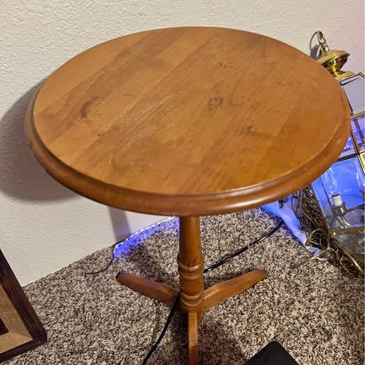 Small wooden side table