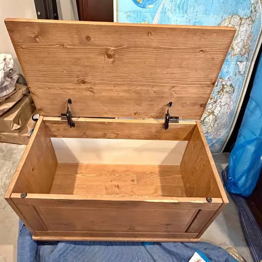 Wooden Storage Chest Trunk