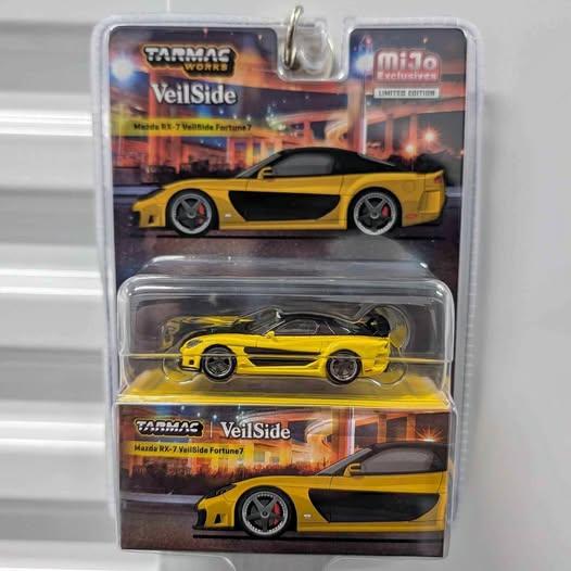 Tarmac Works 1:64 Mazda RX-7 VeilSide Fortune7- Yellow