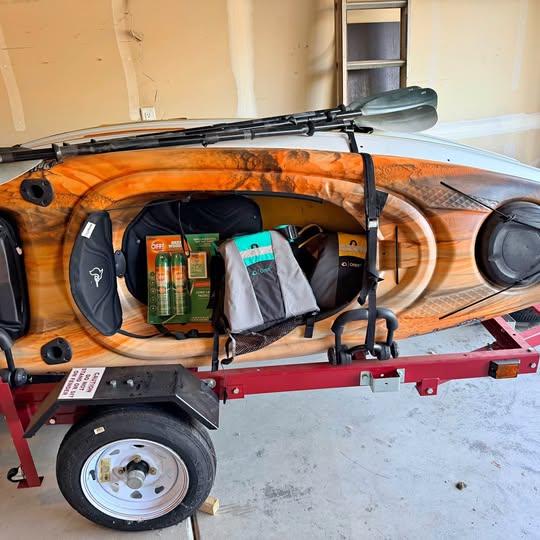 3 Kayaks with Trailer, Paddles, Life Vests $1650 / OBO