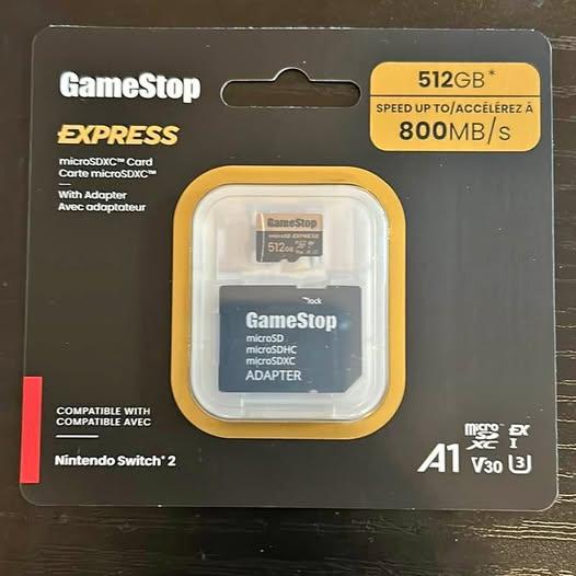 Nintendo Switch 2 - 512GB MicroSDXC Card