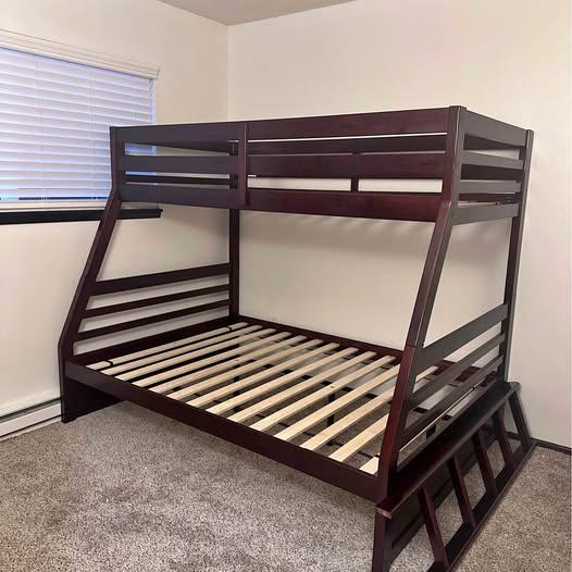 Twin over full size bunk bed