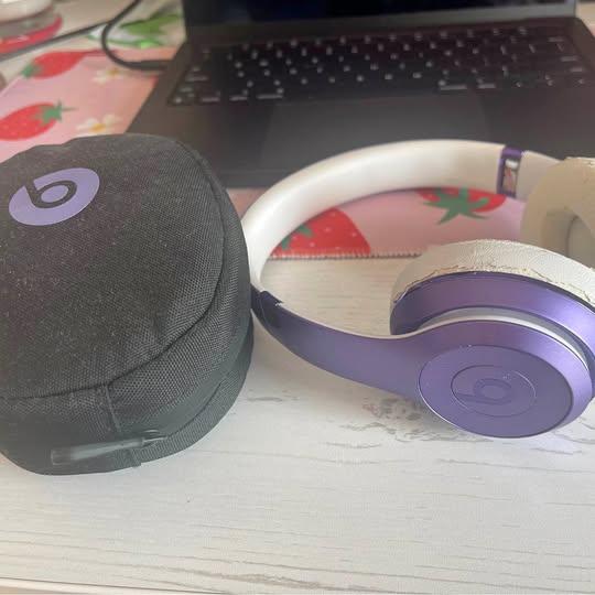 Beats purple headphones