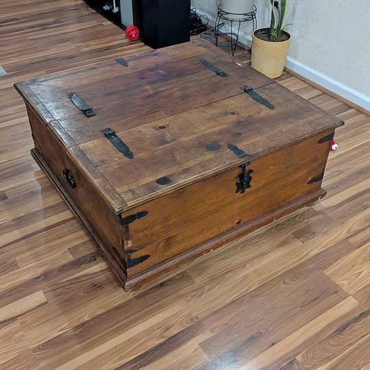 Wooden storage chest