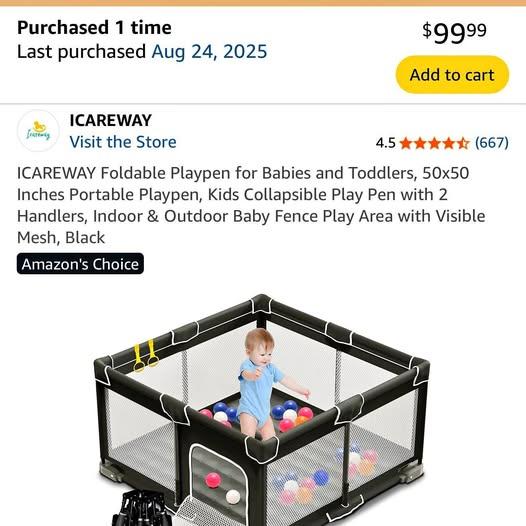 Foldable playpen
