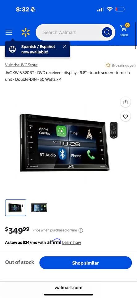 Jvc double din