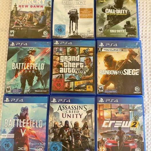 PS4 games.