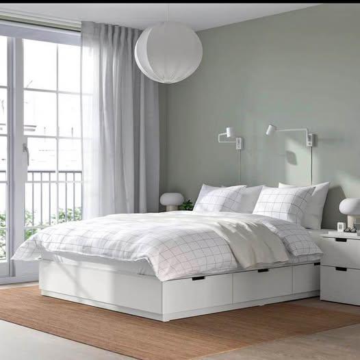 IKEA NORDLI Queen Bed Frame with Storage White