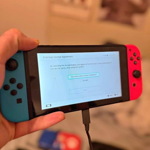 Nintendo Switch Bundle – 2 Controllers + Mario Case + Black Case + Dock