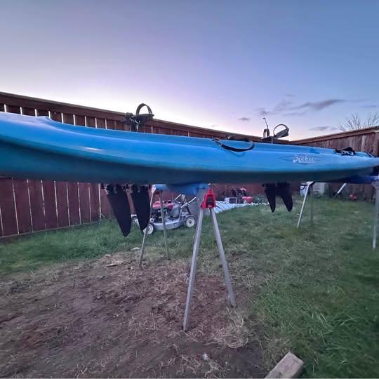 Hobie pedal kayak tandem mirage 14 foot standard fins