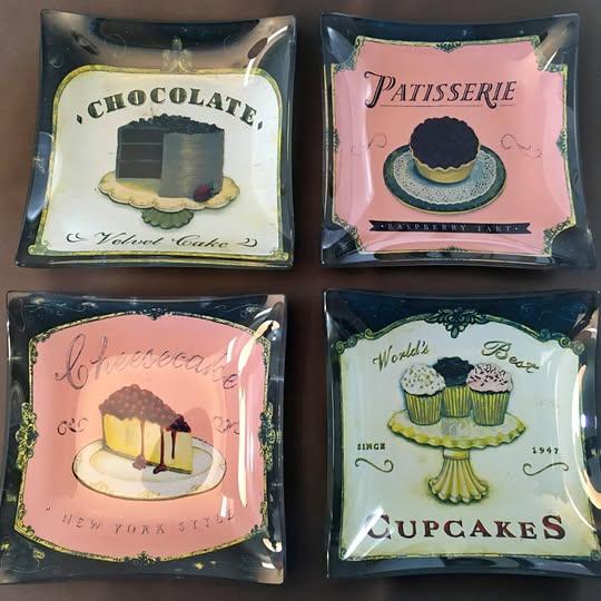 Dessert Plates Set of 4 w/ Box – Prima Donna Designs