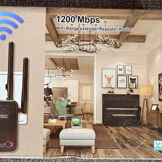 LADSEGE 1200 Mbps 3-in-1 WiFi Range Extender Repeater Router