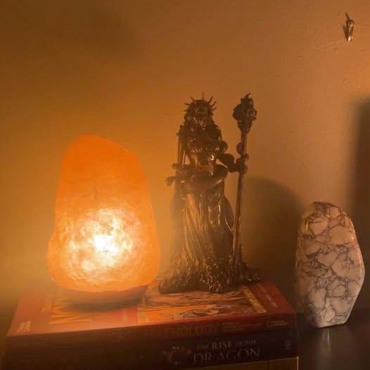 Hecate Goddess Statue with Snake and Skull Staff