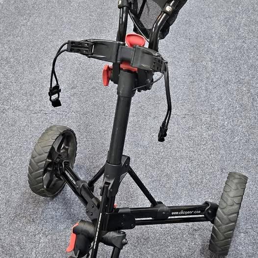 Clicgear Model 2.0 Golf Push Cart - Black (3-Wheel, Foldable)