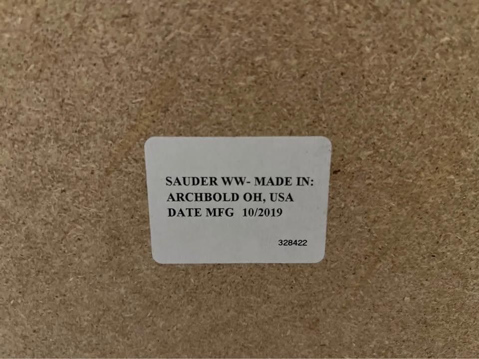 Sauder White Nightstand / Side Table with Drawers – Made in USA 4