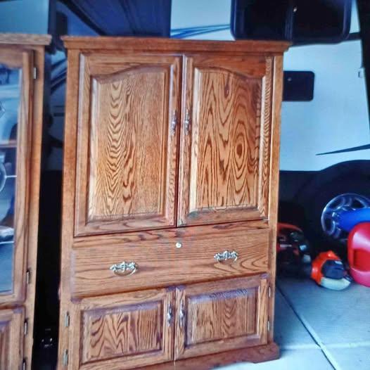 Oak Storage Cabinet