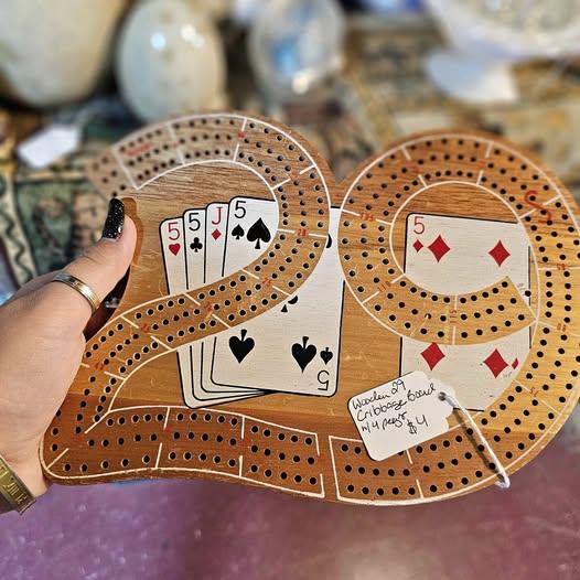 Wooden Cribbage Board