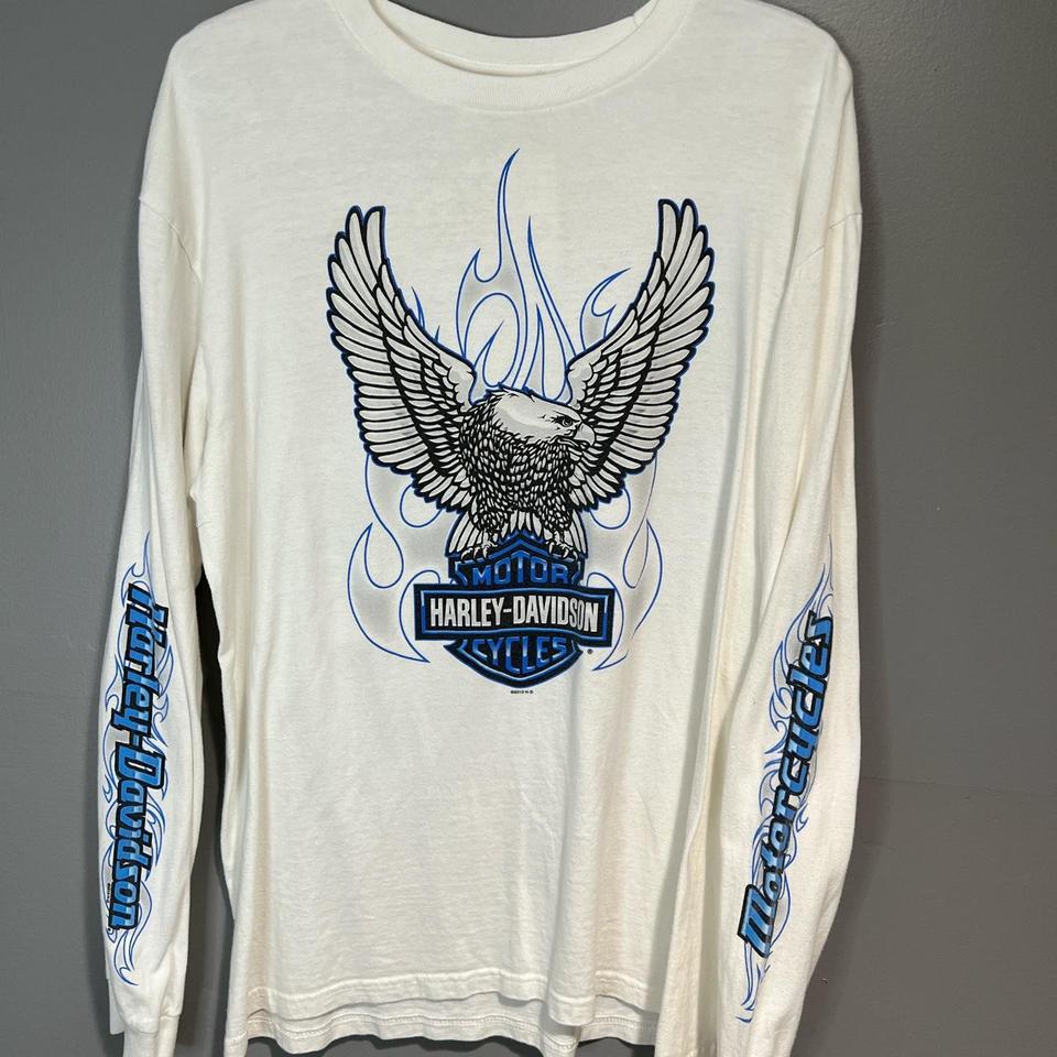 Vintage Harley Davidson Eagle Flames