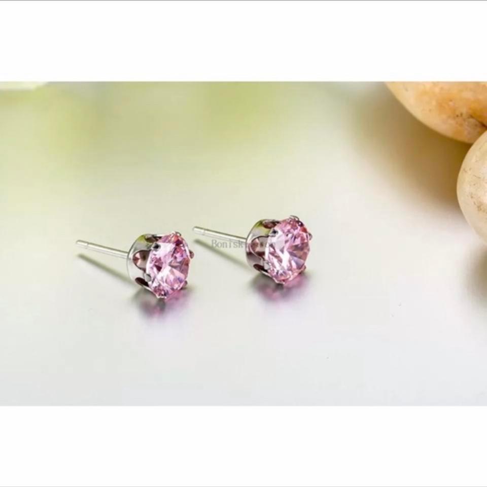 Hypoallergenic Surgical Steel Pink Earrings
