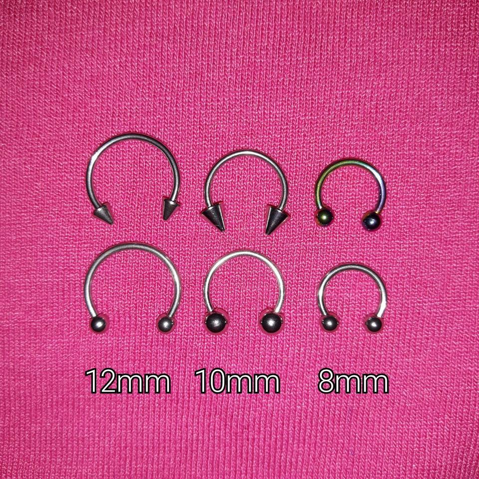 Gold Horseshoe Septum Jewelry 16g 4 4
