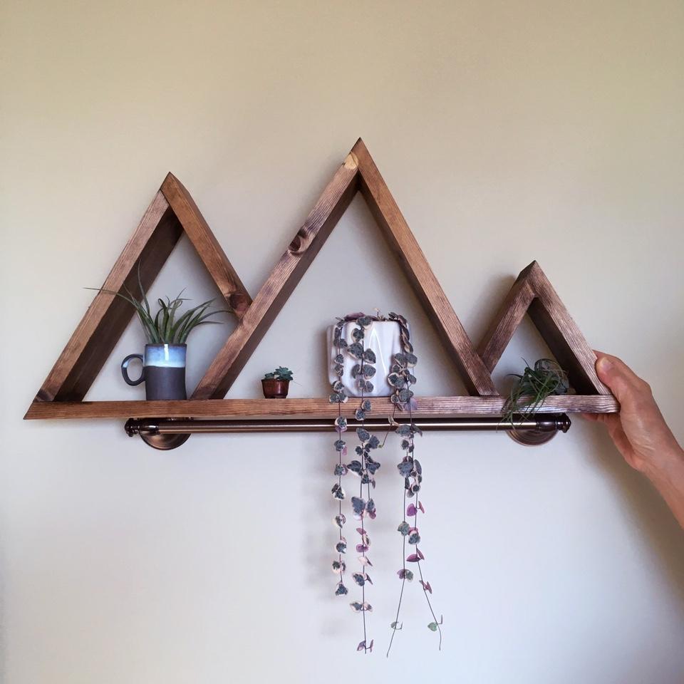 Handmade Floating Mountain Shelves