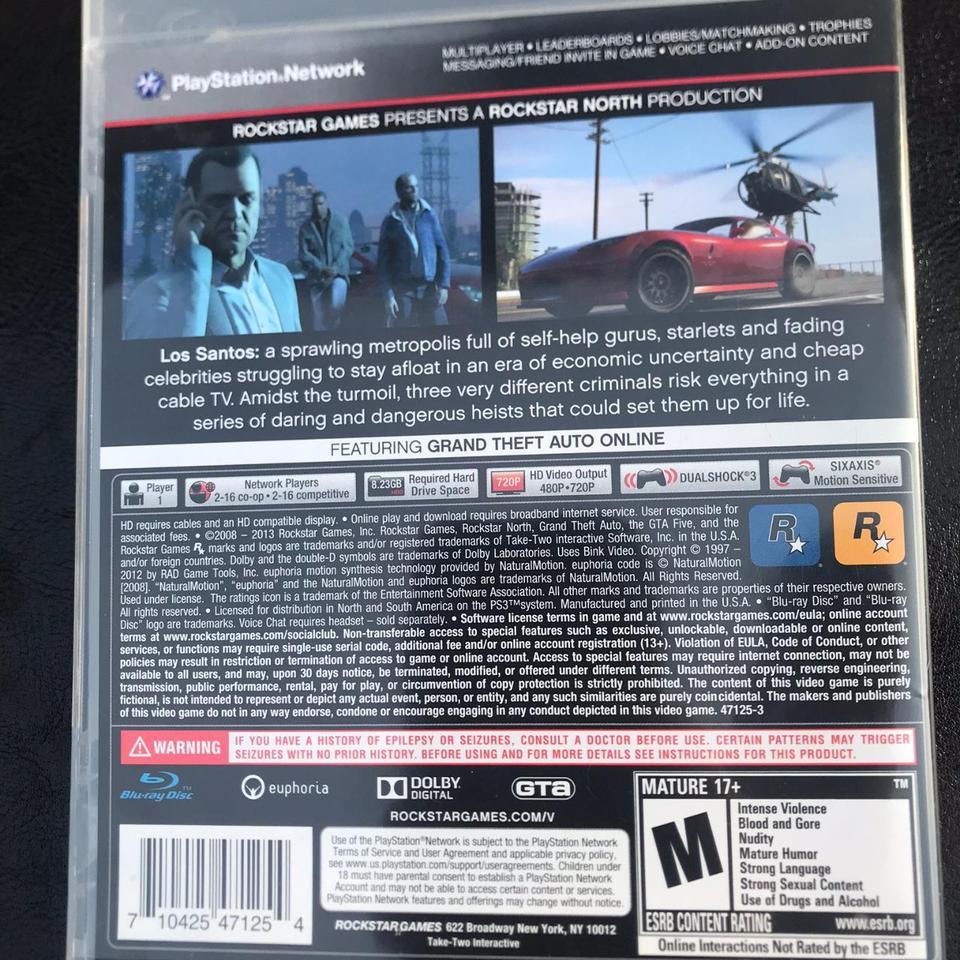 Grand Theft Auto 5 Ps3 2