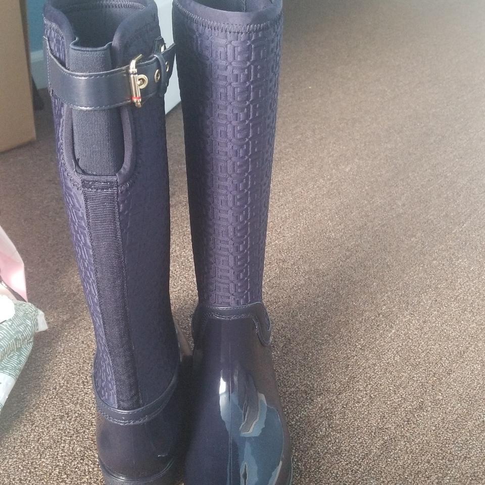 Tommy Hilfiger Navy Rain Boots 3