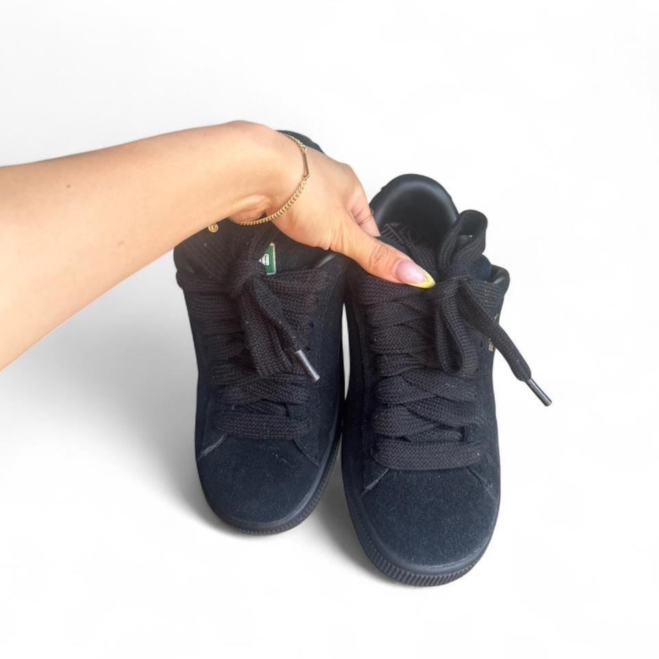 Puma Black Suede Trainers Sneakers 7a36 2
