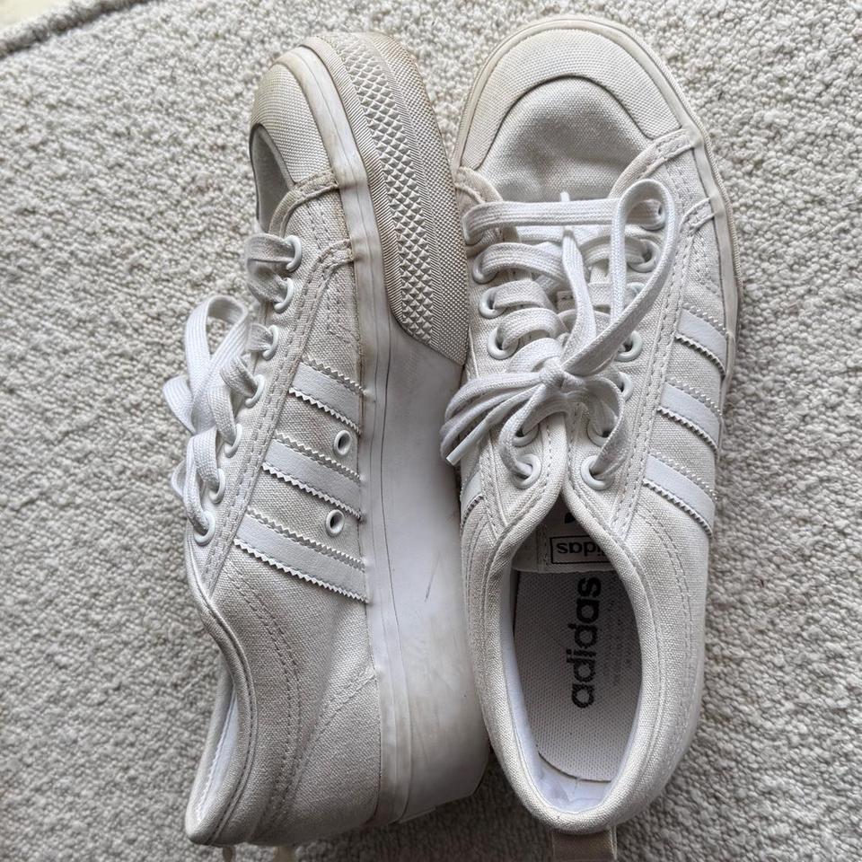 Adidas White Platform Sneakers Size Acb9 2